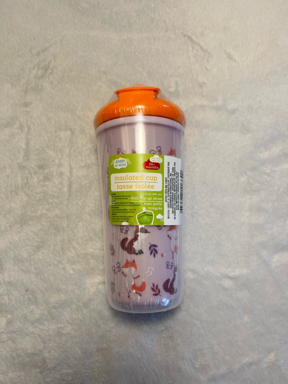 FREE OVER $10 Insulated Cup With Flip Up Straw